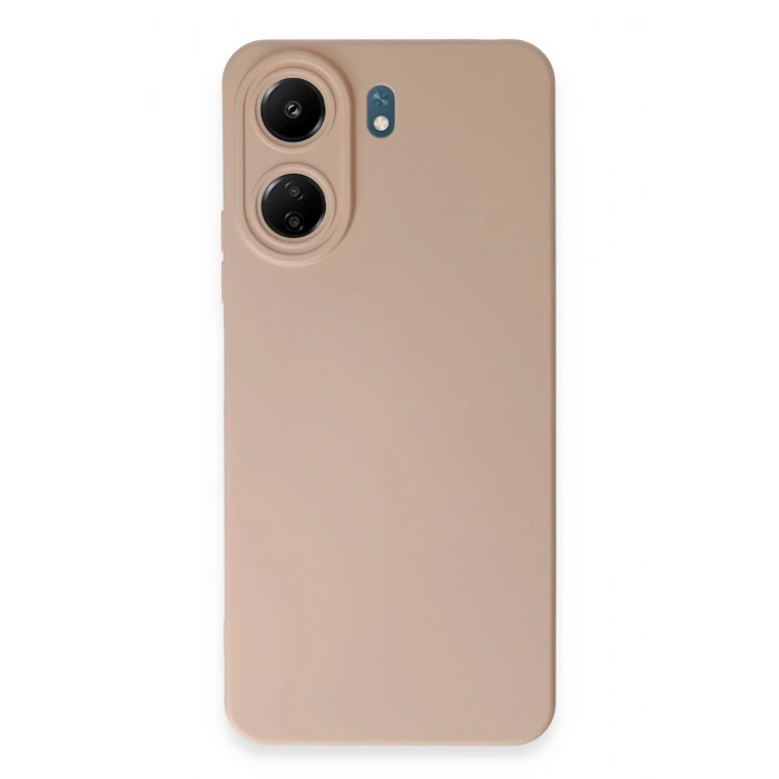 Mey İthalat®   Redmi 13C Kılıf Nano içi Kadife Silikon - Pudra