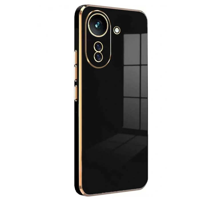 Mey İthalat®   Redmi 13C Kılıf Volet Silikon - Siyah