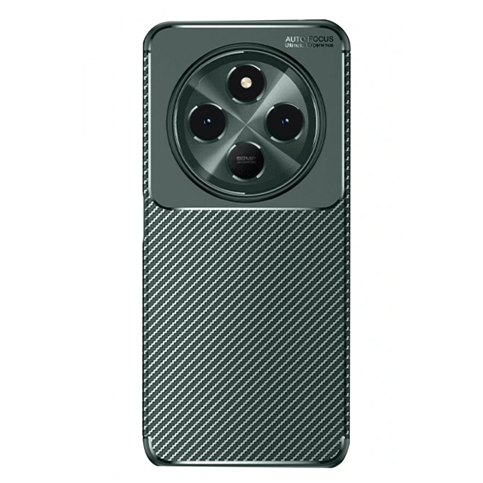 Mey İthalat®   Redmi 14C Kılıf Auto Focus Karbon Kapak - Koyu Yeşil