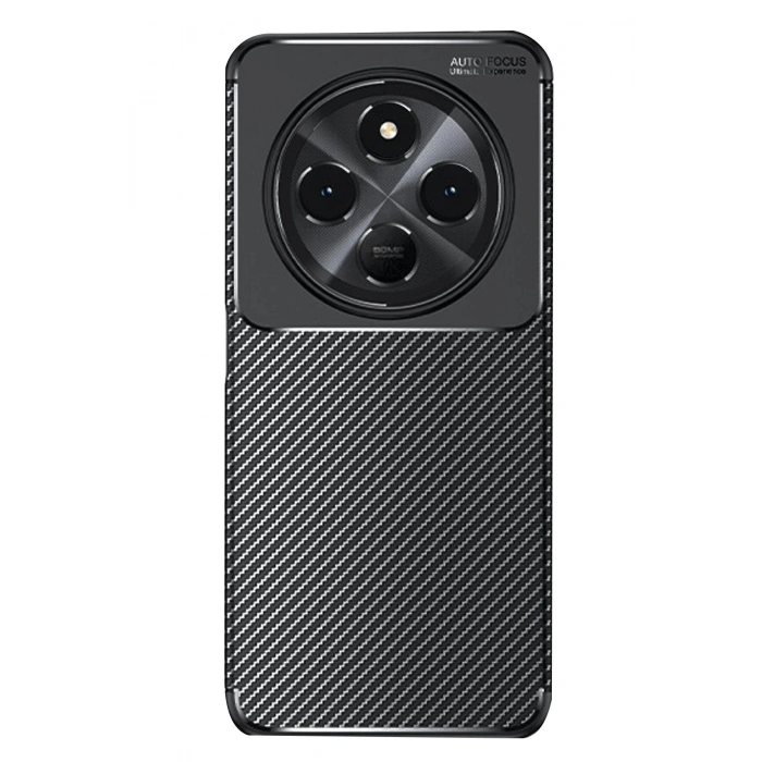 Mey İthalat®   Redmi 14C Kılıf Auto Focus Karbon Kapak - Siyah