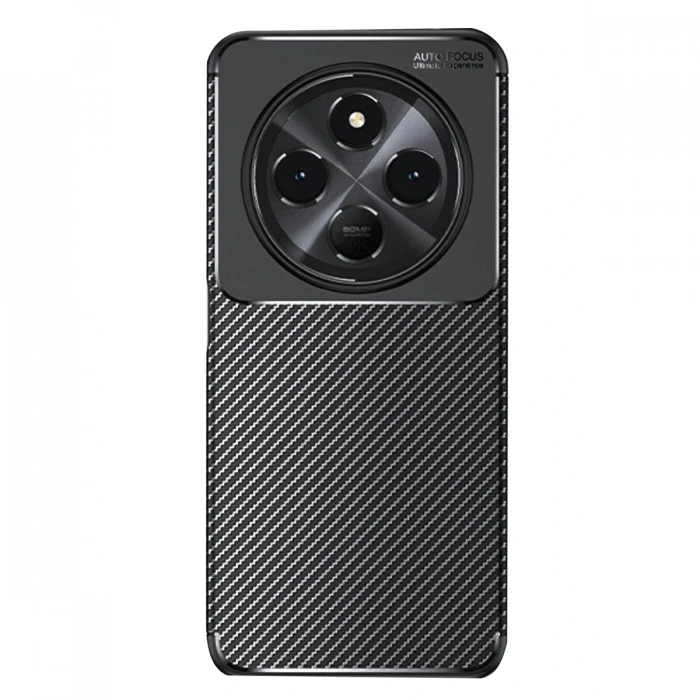 Mey İthalat®   Redmi 14C Kılıf Auto Focus Karbon Kapak - Siyah