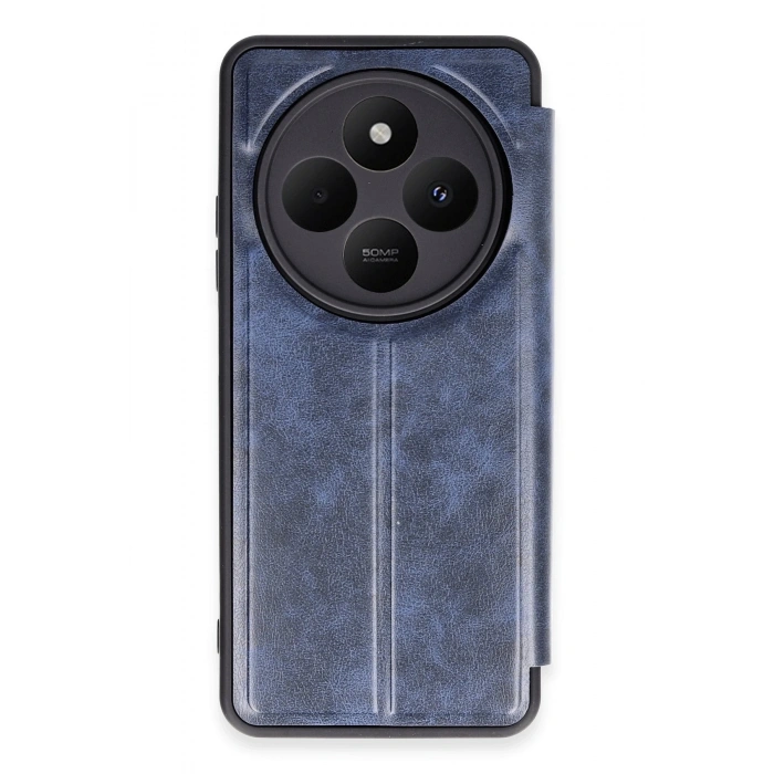 Mey İthalat®   Redmi 14C Kılıf Flip Cover - Lacivert