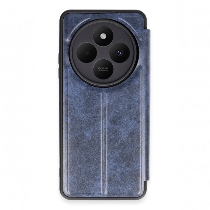 Mey İthalat®   Redmi 14C Kılıf Flip Cover - Lacivert
