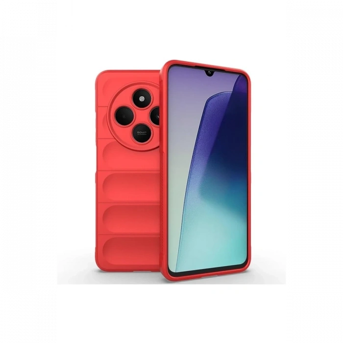 Mey İthalat®   Redmi 14C Kılıf Optimum Silikon - Kırmızı