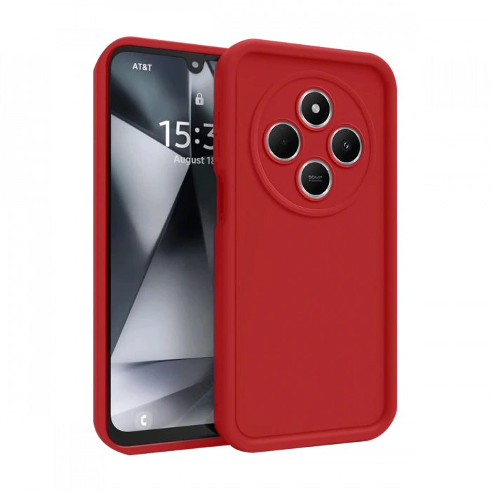 Mey İthalat®   Redmi 14C Kılıf Viera Silikon - Kırmızı