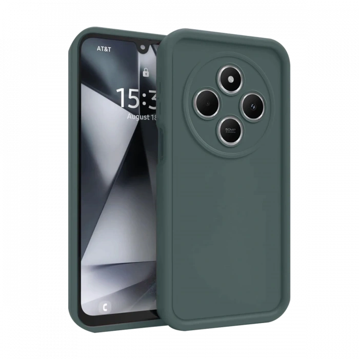 Mey İthalat®   Redmi 14C Kılıf Viera Silikon - Koyu Yeşil
