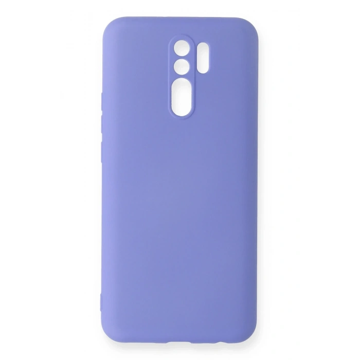 Mey İthalat®   Redmi 9 Kılıf Nano içi Kadife Silikon - Lila