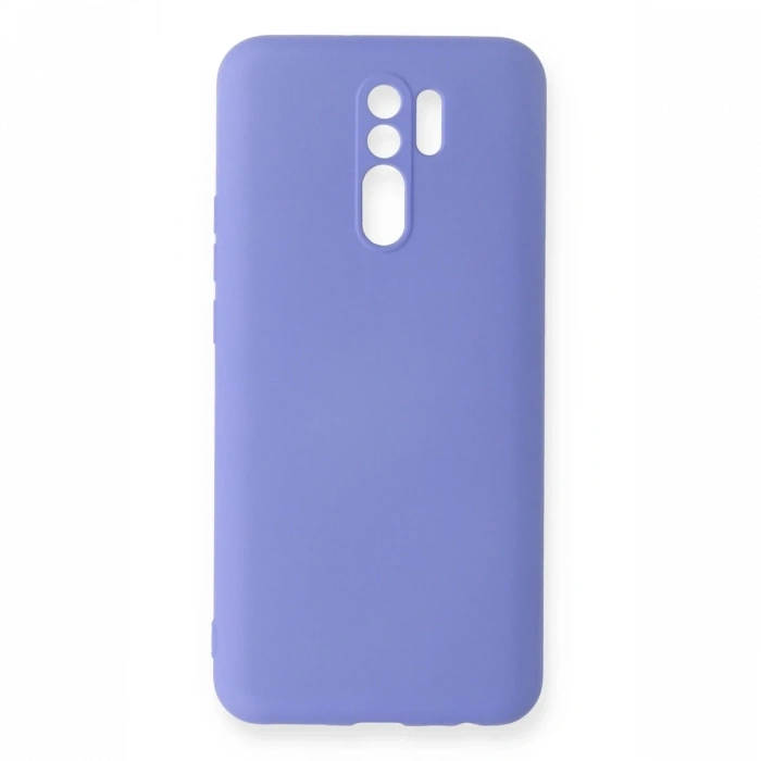 Mey İthalat®   Redmi 9 Kılıf Nano içi Kadife Silikon - Lila