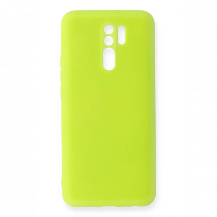 Mey İthalat®   Redmi 9 Kılıf Nano içi Kadife Silikon - Sarı