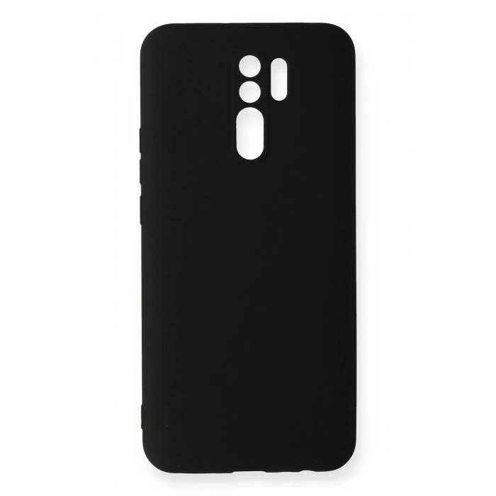 Mey İthalat®   Redmi 9 Kılıf Nano içi Kadife Silikon - Siyah