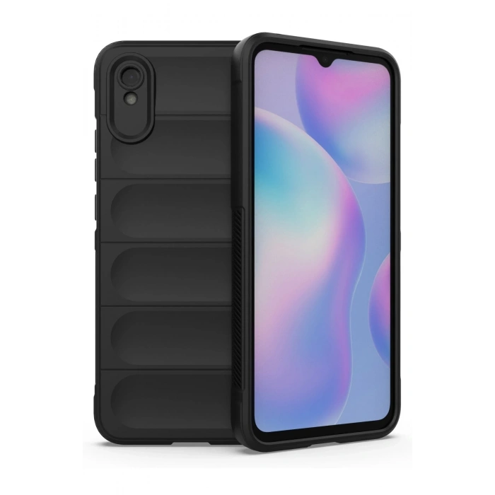 Mey İthalat®   Redmi 9A Kılıf Optimum Silikon - Siyah