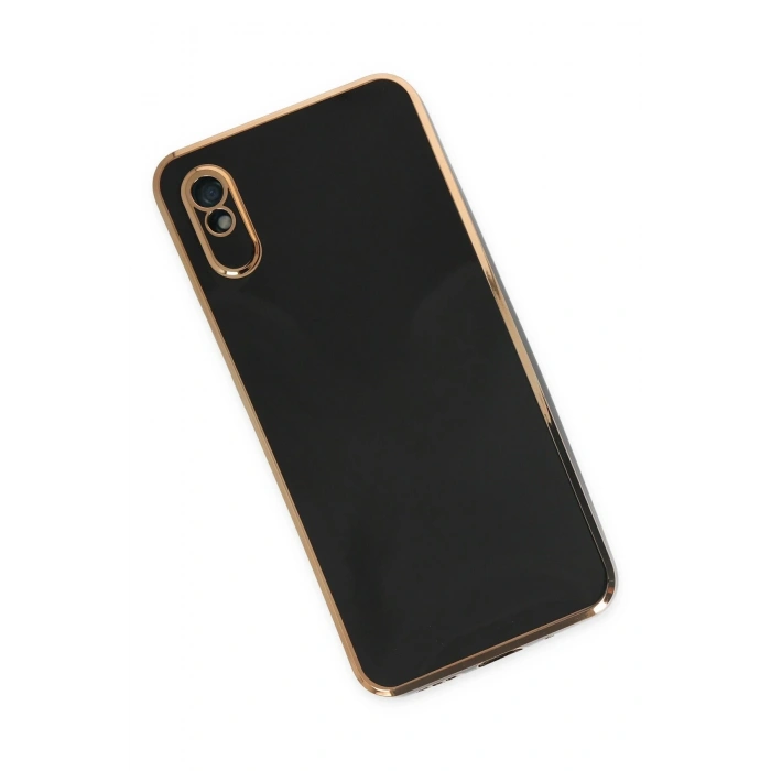 Mey İthalat®   Redmi 9A Kılıf Volet Silikon - Siyah