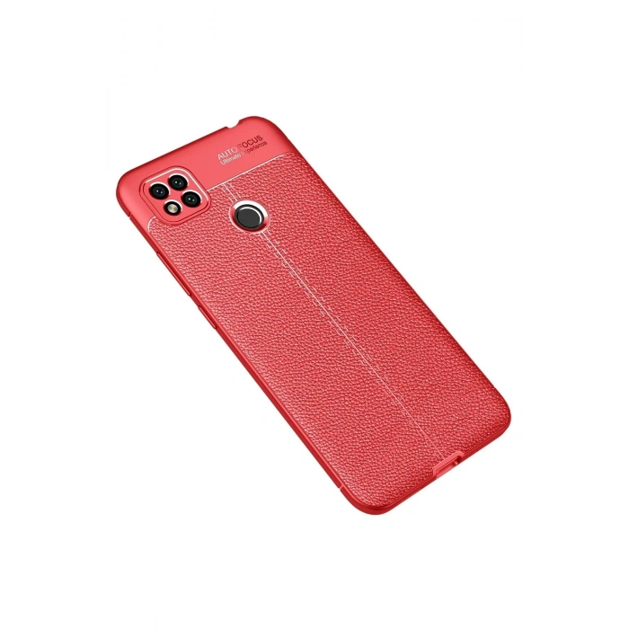 Mey İthalat®   Redmi 9C Kılıf Auto Focus Kapak - Kırmızı