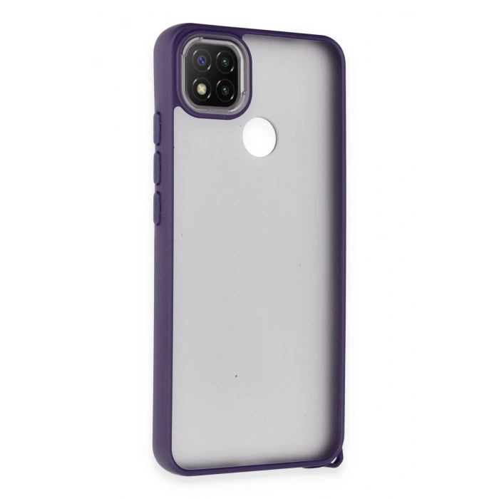 Mey İthalat®   Redmi 9C Kılıf Elegant Kapak - Derin Mor