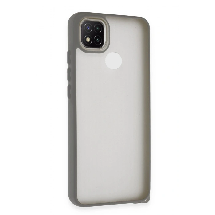 Mey İthalat®   Redmi 9C Kılıf Elegant Kapak - Titan Gri