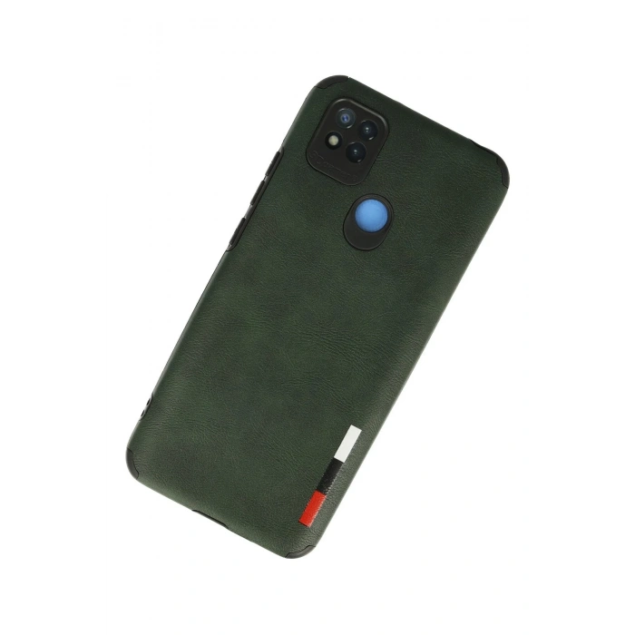 Mey İthalat®   Redmi 9C Kılıf Loop Deri Silikon - Yeşil