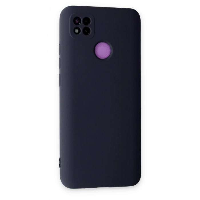 Mey İthalat®   Redmi 9C Kılıf Nano içi Kadife Silikon - Lacivert