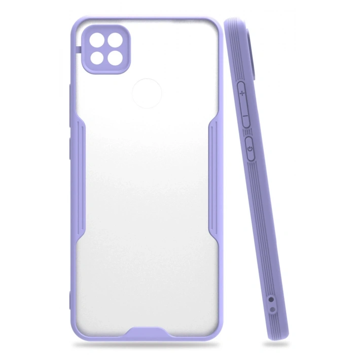 Mey İthalat®   Redmi 9C Kılıf Platin Silikon - Lila