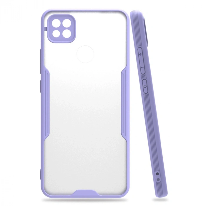 Mey İthalat®   Redmi 9C Kılıf Platin Silikon - Lila