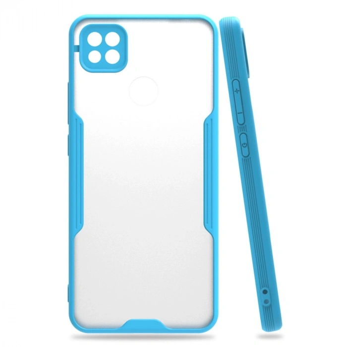 Mey İthalat®   Redmi 9C Kılıf Platin Silikon - Mavi