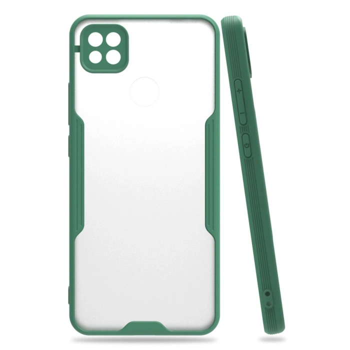 Mey İthalat®   Redmi 9C Kılıf Platin Silikon - Yeşil