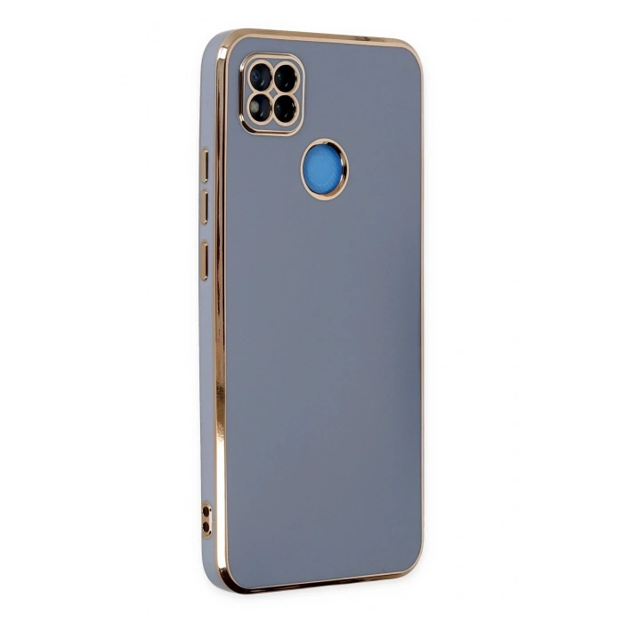 Mey İthalat®   Redmi 9C Kılıf Volet Silikon - Mavi