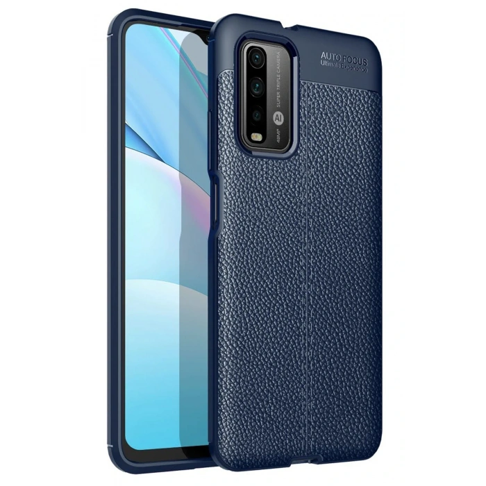 Mey İthalat®   Redmi 9T Kılıf Auto Focus Kapak - Lacivert