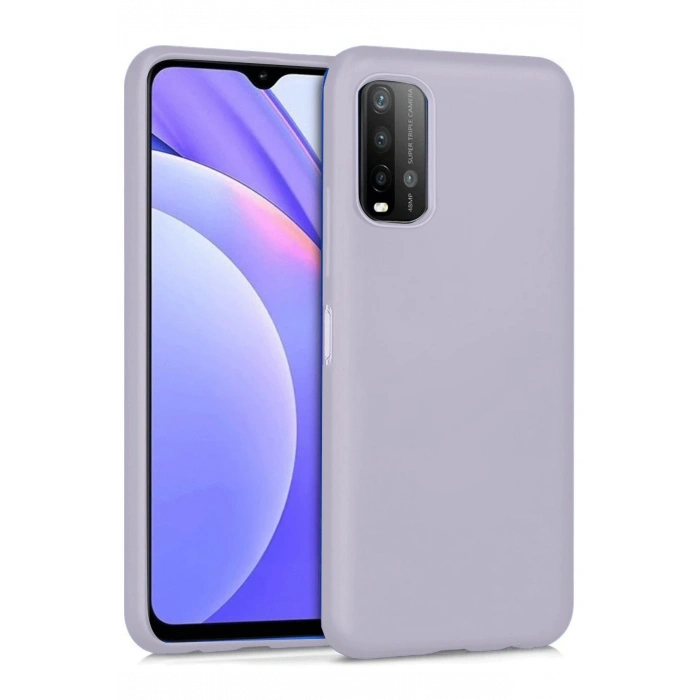 Mey İthalat®   Redmi 9T Kılıf Nano içi Kadife Silikon - Lila