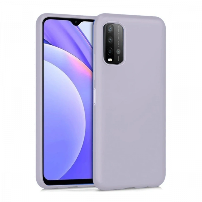 Mey İthalat®   Redmi 9T Kılıf Nano içi Kadife Silikon - Lila