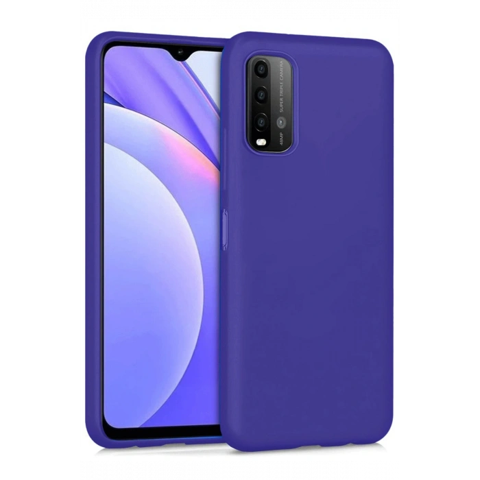 Mey İthalat®   Redmi 9T Kılıf Nano içi Kadife Silikon - Mor
