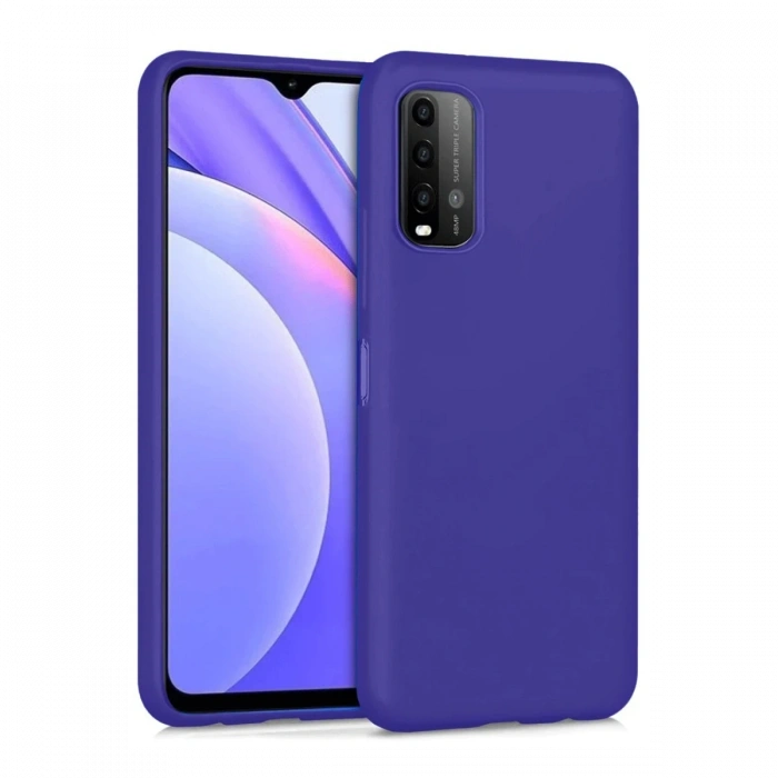 Mey İthalat®   Redmi 9T Kılıf Nano içi Kadife Silikon - Mor