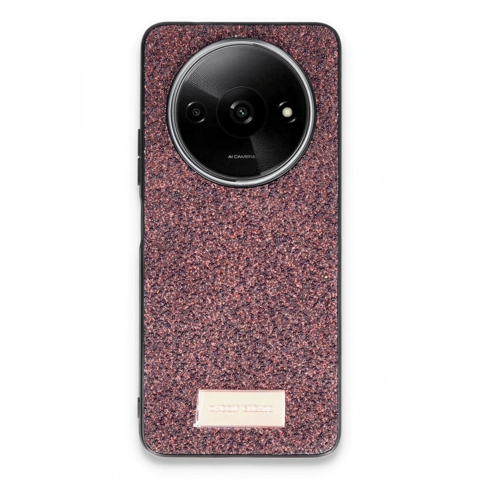 Mey İthalat®   Redmi A3 4G Bright Simli Kapak - Derin Mor