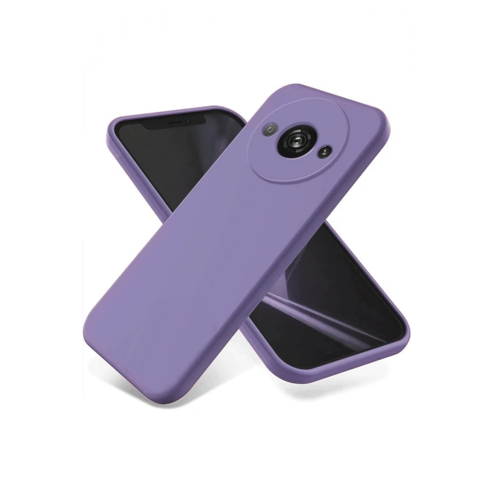 Mey İthalat®   Redmi A3 4G Kılıf First Silikon - Lila