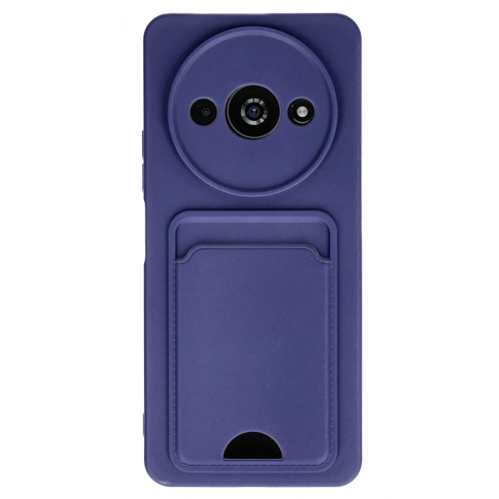 Mey İthalat®   Redmi A3 4G Kılıf Kelvin Kartvizitli Silikon - Lacivert