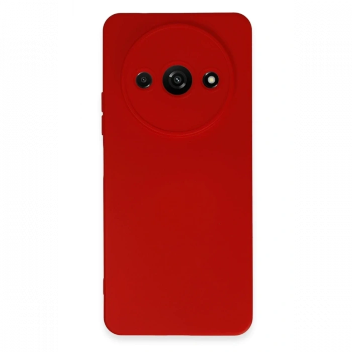 Mey İthalat®   Redmi A3 4G Kılıf Nano içi Kadife Silikon - Kırmızı