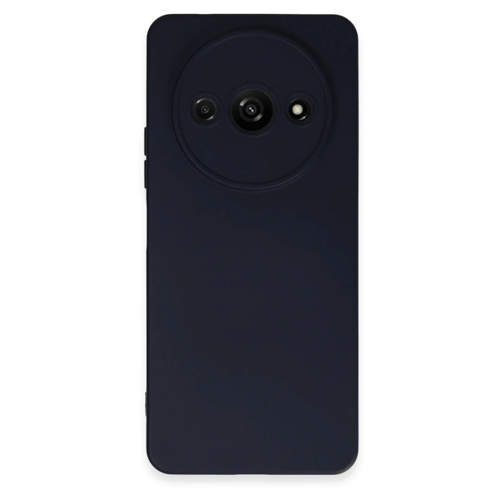 Mey İthalat®   Redmi A3 4G Kılıf Nano içi Kadife Silikon - Lacivert