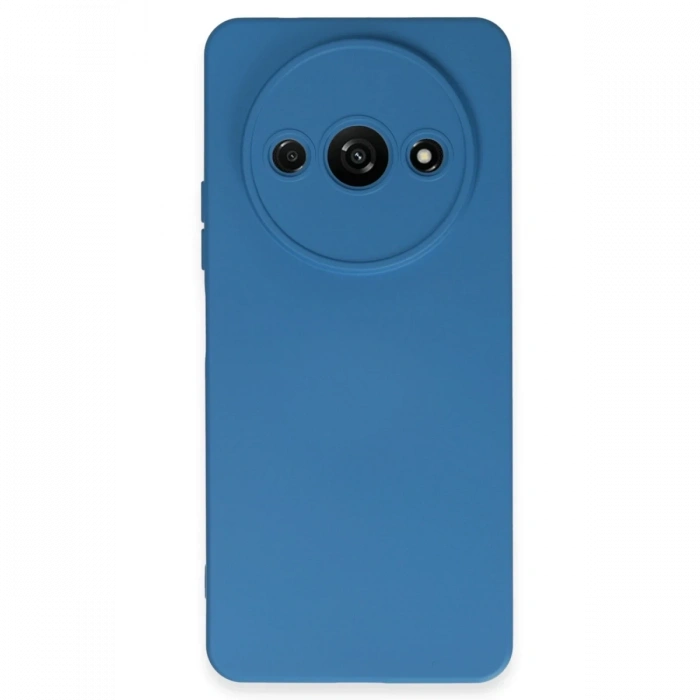 Mey İthalat®   Redmi A3 4G Kılıf Nano içi Kadife Silikon - Mavi