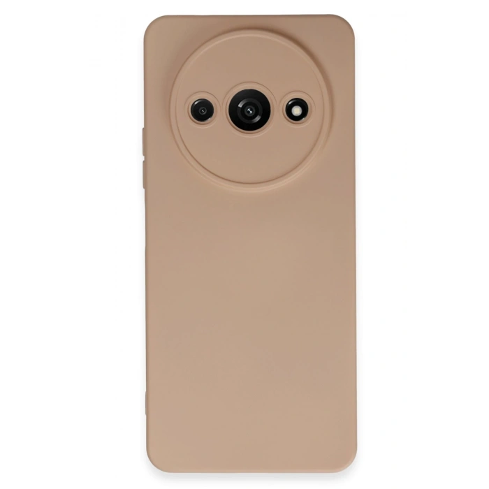 Mey İthalat®   Redmi A3 4G Kılıf Nano içi Kadife Silikon - Pudra