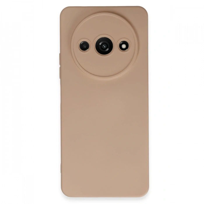 Mey İthalat®   Redmi A3 4G Kılıf Nano içi Kadife Silikon - Pudra
