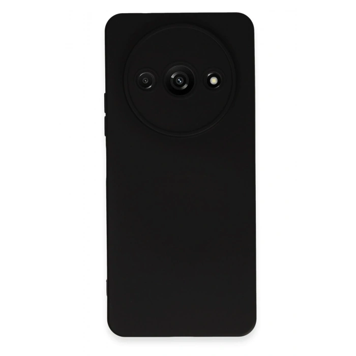 Mey İthalat®   Redmi A3 4G Kılıf Nano içi Kadife Silikon - Siyah