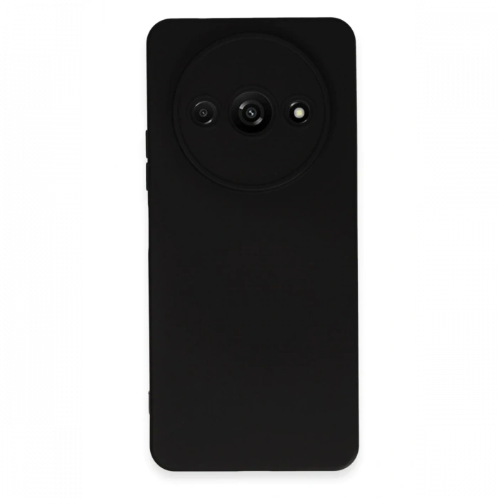Mey İthalat®   Redmi A3 4G Kılıf Nano içi Kadife Silikon - Siyah