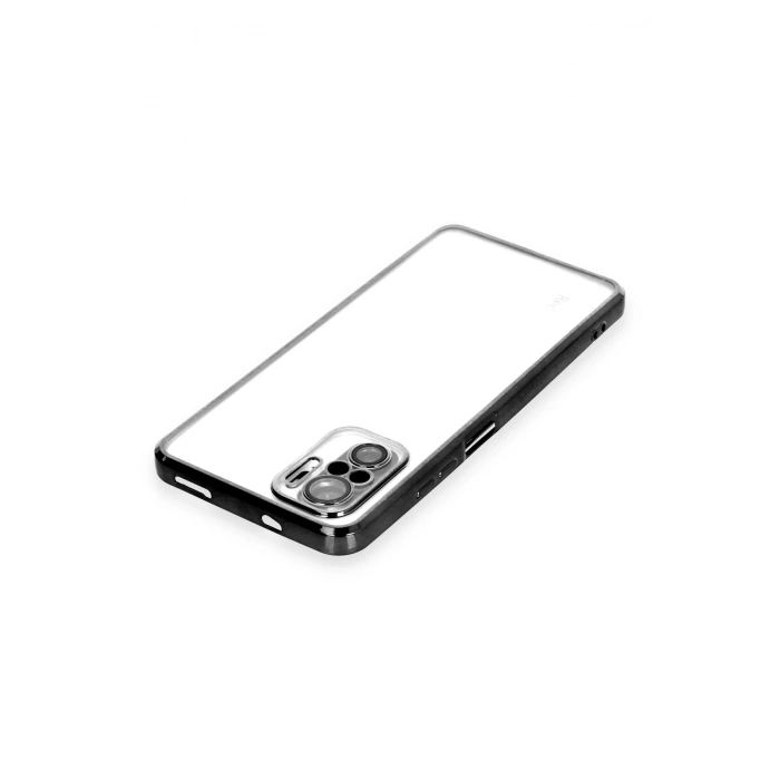 Mey İthalat®   Redmi Note 10 Kılıf  Lensli Silikon - Siyah