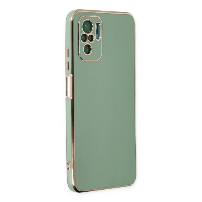 Mey İthalat®   Redmi Note 10 Kılıf Volet Silikon - Açık Yeşil