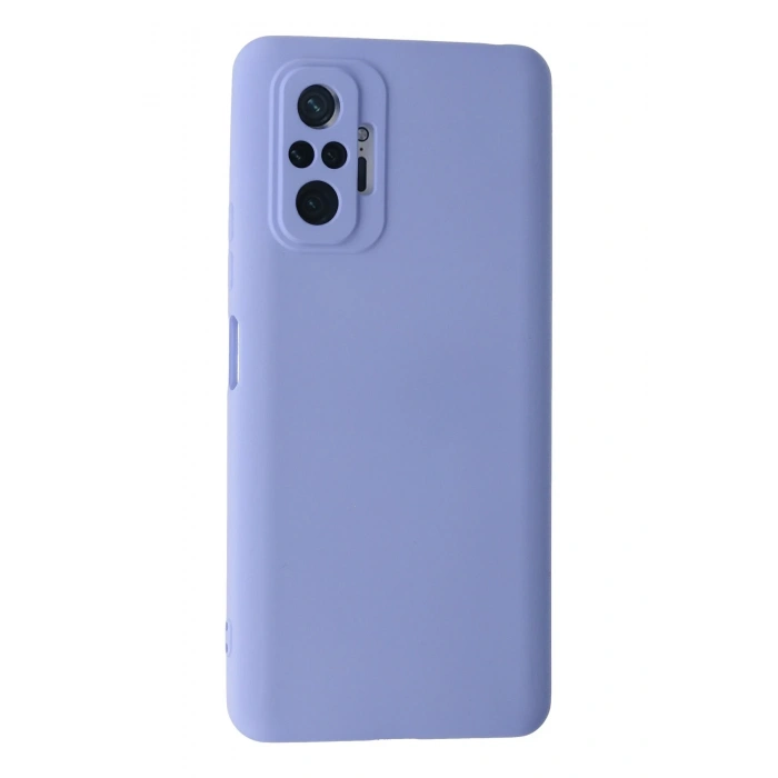 Mey İthalat®   Redmi Note 10 Pro Kılıf Nano içi Kadife Silikon - Lila