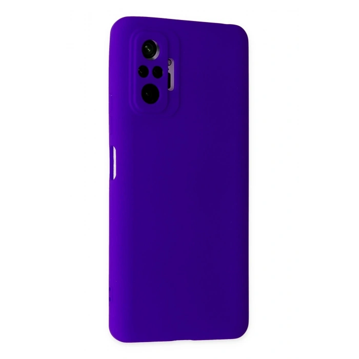 Mey İthalat®   Redmi Note 10 Pro Kılıf Nano içi Kadife Silikon - Mor