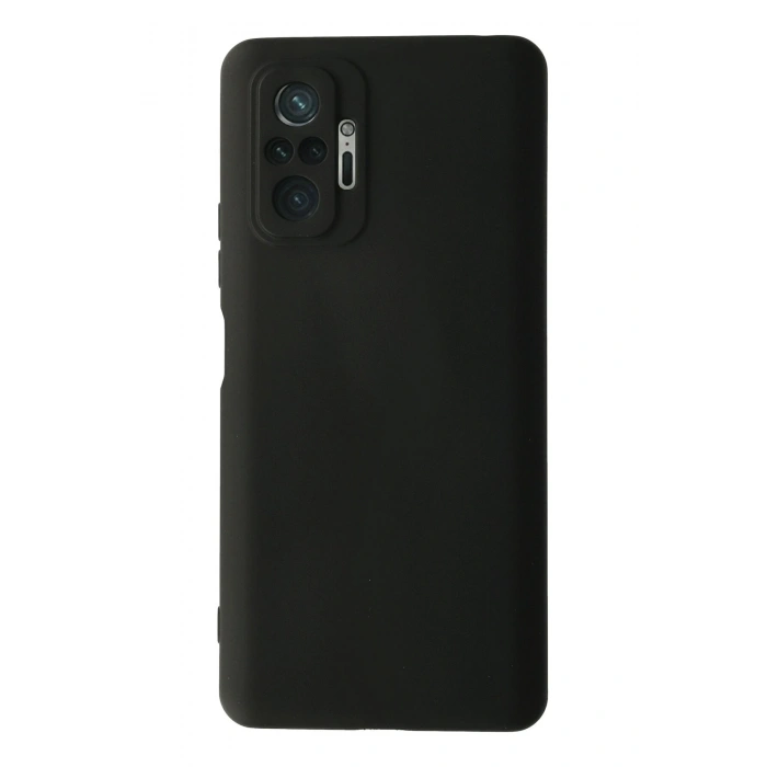 Mey İthalat®   Redmi Note 10 Pro Kılıf Nano içi Kadife Silikon - Siyah