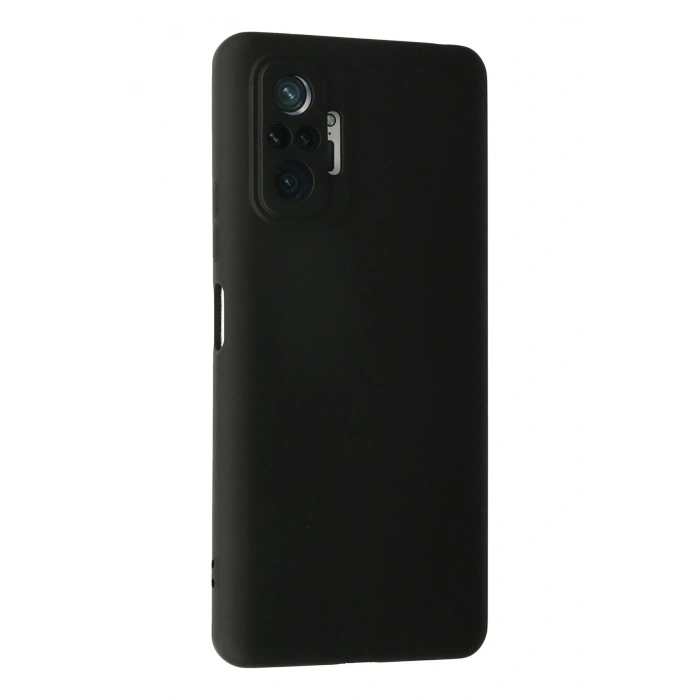 Mey İthalat®   Redmi Note 10 Pro Kılıf Nano içi Kadife Silikon - Siyah