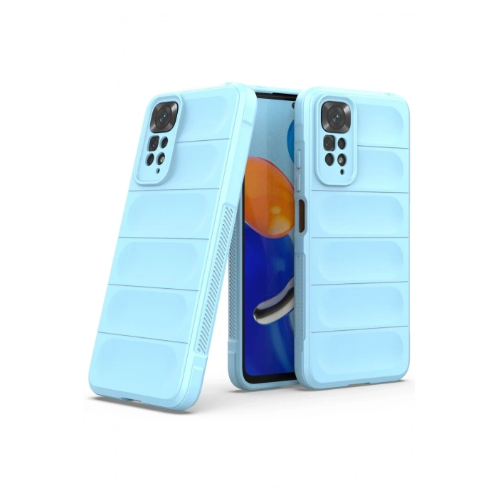Mey İthalat®   Redmi Note 11 Kılıf Optimum Silikon - Sky Blue