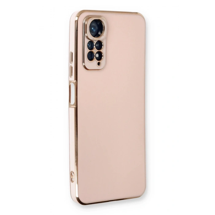 Mey İthalat®   Redmi Note 11 Kılıf Volet Silikon - Pembe