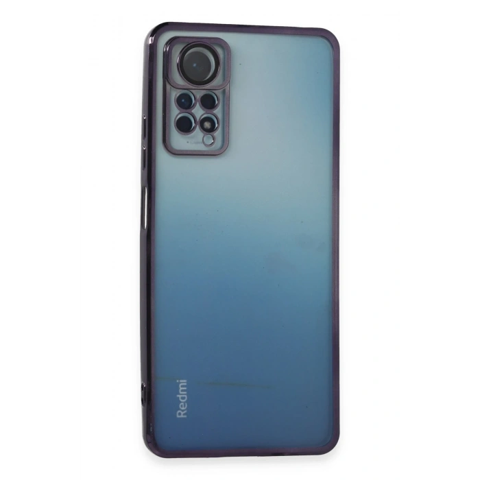 Mey İthalat®   Redmi Note 11 Pro Kılıf  Lensli Silikon - Mor